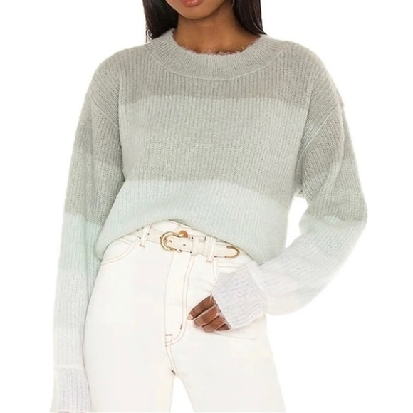 Free People Autumn Sky Cloud block out wool sweater - Picture 1 of 12